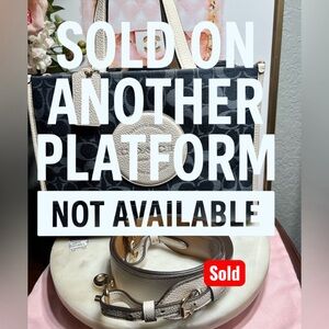 Coach Dempsey Carryall In Signature Jacquard With Patch  Signature Tote GUC